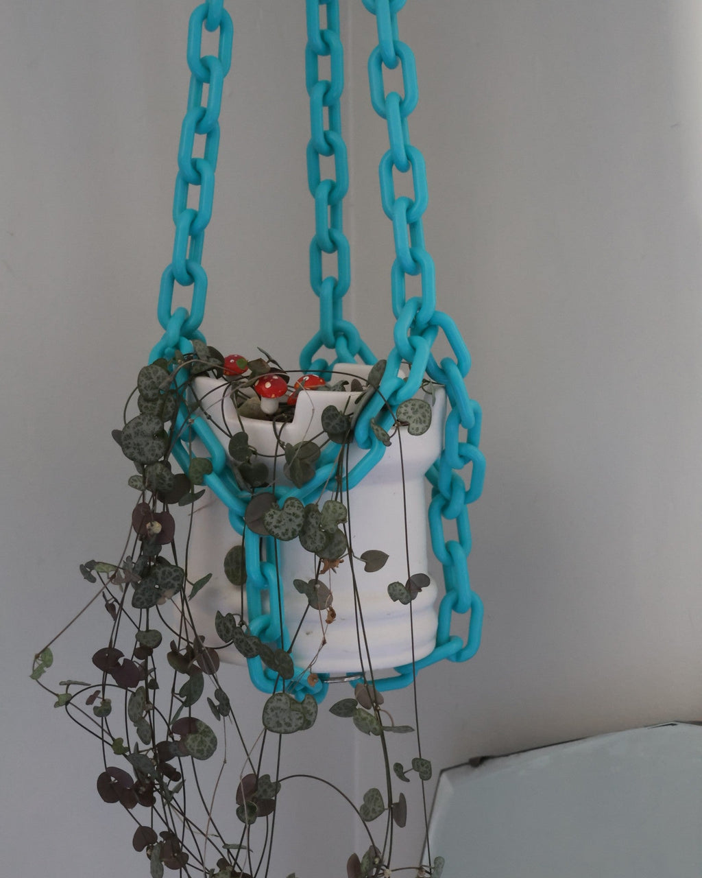 Turquoise Plant chain hanger